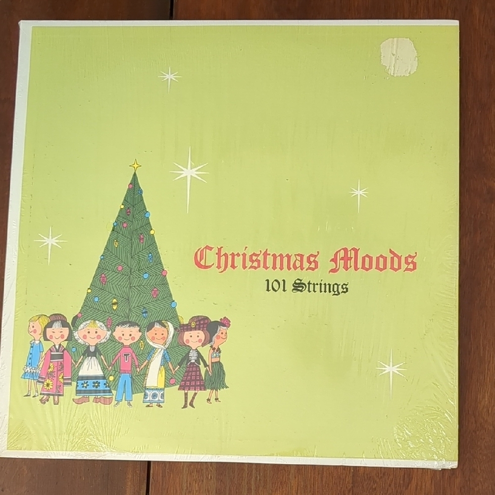 101 Strings Christmas Moods Vinyl Record With Green Cover